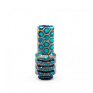 Gold and Teal Sniper 810 Drip Tip