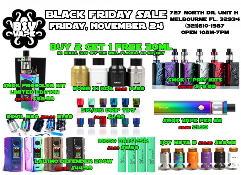 Black Friday Vape Sale Part 1